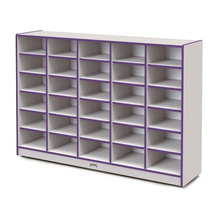 Jonti-Craft Rainbow Accents 30 Tub Mobile Storage, without Tubs, Purple 4030JCWW004